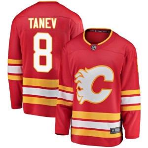 Chris Tanev Youth Fanatics Branded Calgary Flames Breakaway Red Alternate Jersey
