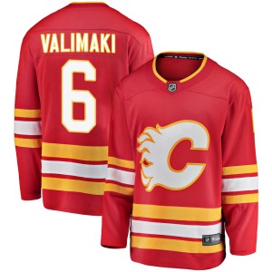 Juuso Valimaki Youth Fanatics Branded Calgary Flames Breakaway Red Alternate Jersey