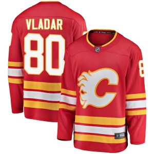 Dan Vladar Youth Fanatics Branded Calgary Flames Breakaway Red Alternate Jersey
