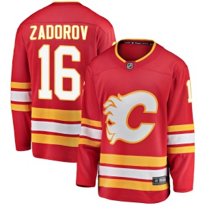 Nikita Zadorov Youth Fanatics Branded Calgary Flames Breakaway Red Alternate Jersey