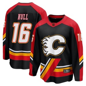 Brett Hull Youth Fanatics Branded Calgary Flames Breakaway Black Special Edition 2.0 Jersey