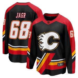 Jaromir Jagr Youth Fanatics Branded Calgary Flames Breakaway Black Special Edition 2.0 Jersey