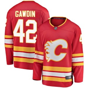 Glenn Gawdin Men's Fanatics Branded Calgary Flames Breakaway Red Alternate Jersey