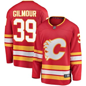 Doug Gilmour Men's Fanatics Branded Calgary Flames Breakaway Red Alternate Jersey