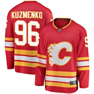 Andrei Kuzmenko Men's Fanatics Branded Calgary Flames Breakaway Red Alternate Jersey