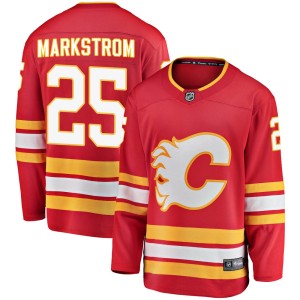 Jacob Markstrom Men's Fanatics Branded Calgary Flames Breakaway Red Alternate Jersey
