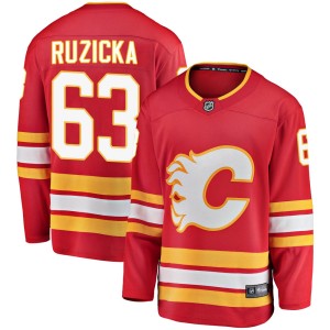 Adam Ruzicka Men's Fanatics Branded Calgary Flames Breakaway Red Alternate Jersey