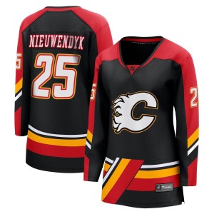 Joe Nieuwendyk Women's Fanatics Branded Calgary Flames Breakaway Black Special Edition 2.0 Jersey