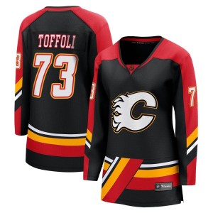 Tyler Toffoli Women's Fanatics Branded Calgary Flames Breakaway Black Special Edition 2.0 Jersey
