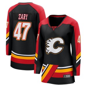 Connor Zary Women's Fanatics Branded Calgary Flames Breakaway Black Special Edition 2.0 Jersey