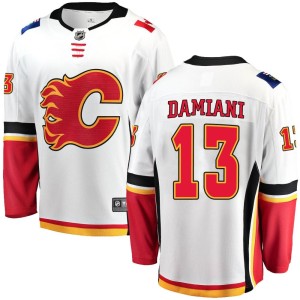 Riley Damiani Men's Fanatics Branded Calgary Flames Breakaway White Away Jersey