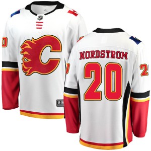 Joakim Nordstrom Men's Fanatics Branded Calgary Flames Breakaway White Away Jersey