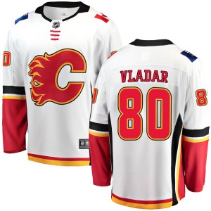 Dan Vladar Men's Fanatics Branded Calgary Flames Breakaway White Away Jersey