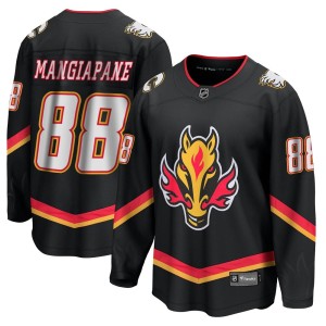 Andrew Mangiapane Youth Fanatics Branded Calgary Flames Premier Black Breakaway 2022/23 Alternate Jersey