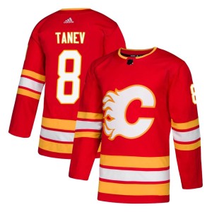 Chris Tanev Men's Adidas Calgary Flames Authentic Red Alternate Jersey