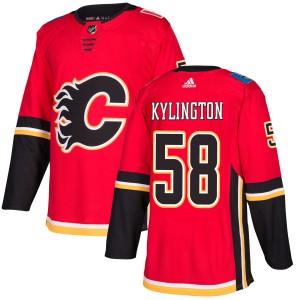 Oliver Kylington Men's Adidas Calgary Flames Authentic Red Jersey