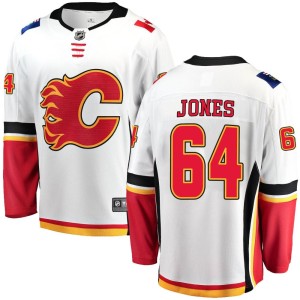 Ben Jones Youth Fanatics Branded Calgary Flames Breakaway White Away Jersey