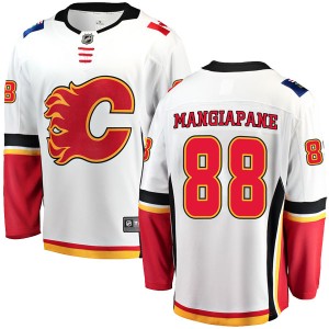 Andrew Mangiapane Youth Fanatics Branded Calgary Flames Breakaway White Away Jersey