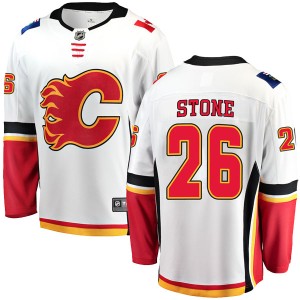 Michael Stone Youth Fanatics Branded Calgary Flames Breakaway White Away Jersey