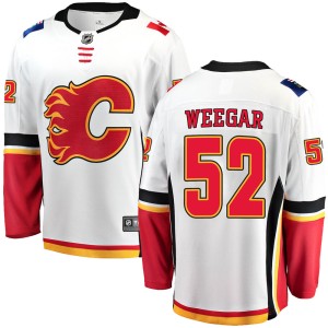 MacKenzie Weegar Youth Fanatics Branded Calgary Flames Breakaway White Away Jersey