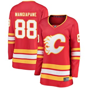 Andrew Mangiapane Women's Fanatics Branded Calgary Flames Breakaway Red Alternate Jersey