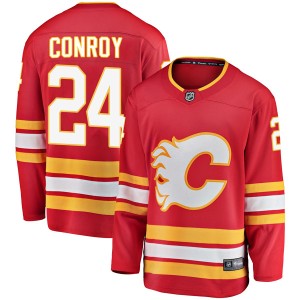Craig Conroy Youth Fanatics Branded Calgary Flames Breakaway Red Alternate Jersey