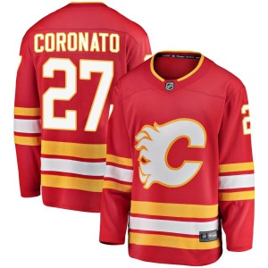 Matt Coronato Youth Fanatics Branded Calgary Flames Breakaway Red Alternate Jersey