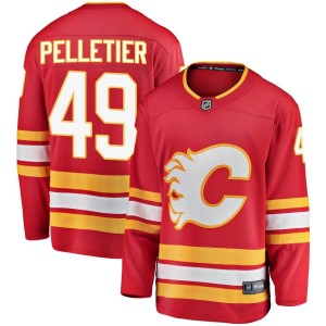 Jakob Pelletier Men's Fanatics Branded Calgary Flames Breakaway Red Alternate Jersey