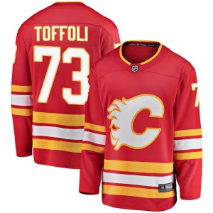 Tyler Toffoli Men's Fanatics Branded Calgary Flames Breakaway Red Alternate Jersey