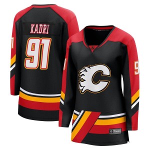 Nazem Kadri Women's Fanatics Branded Calgary Flames Breakaway Black Special Edition 2.0 Jersey