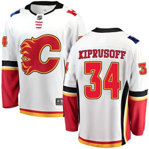 Miikka Kiprusoff Men's Fanatics Branded Calgary Flames Breakaway White Away Jersey