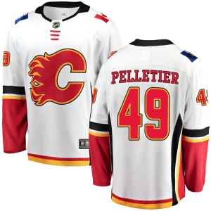 Jakob Pelletier Men's Fanatics Branded Calgary Flames Breakaway White Away Jersey