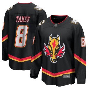 Chris Tanev Youth Fanatics Branded Calgary Flames Premier Black Breakaway 2022/23 Alternate Jersey