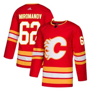 Daniil Miromanov Men's Adidas Calgary Flames Authentic Red Alternate Jersey
